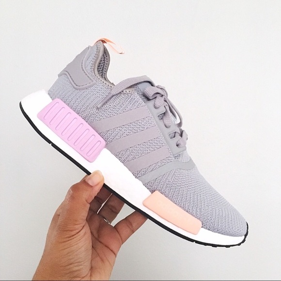 Women’s Adidas NMD R1 Light Granite Gray - Picture 2 of 6